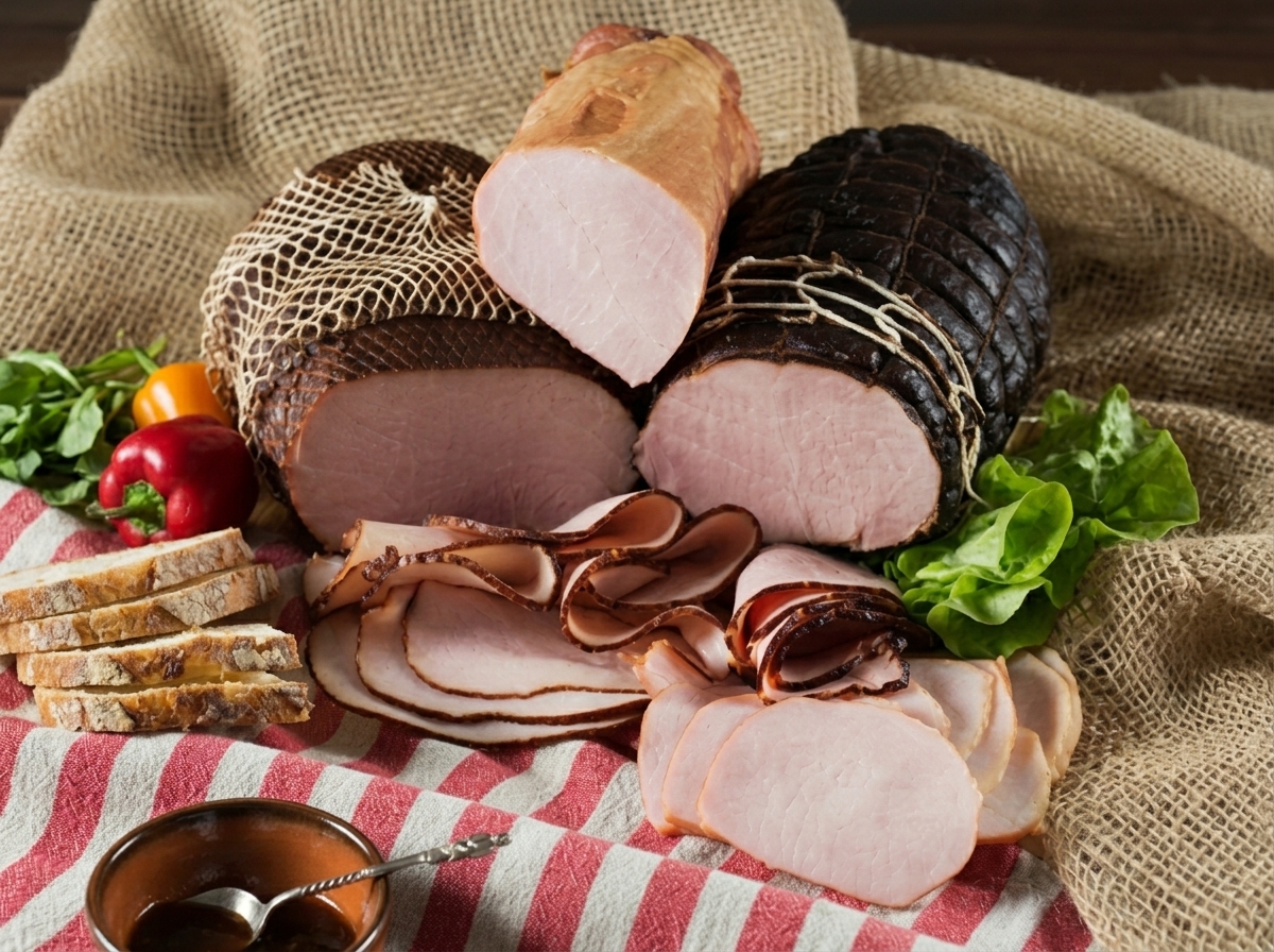 Jambons et longes, charcuterie Polonaise par Polonia